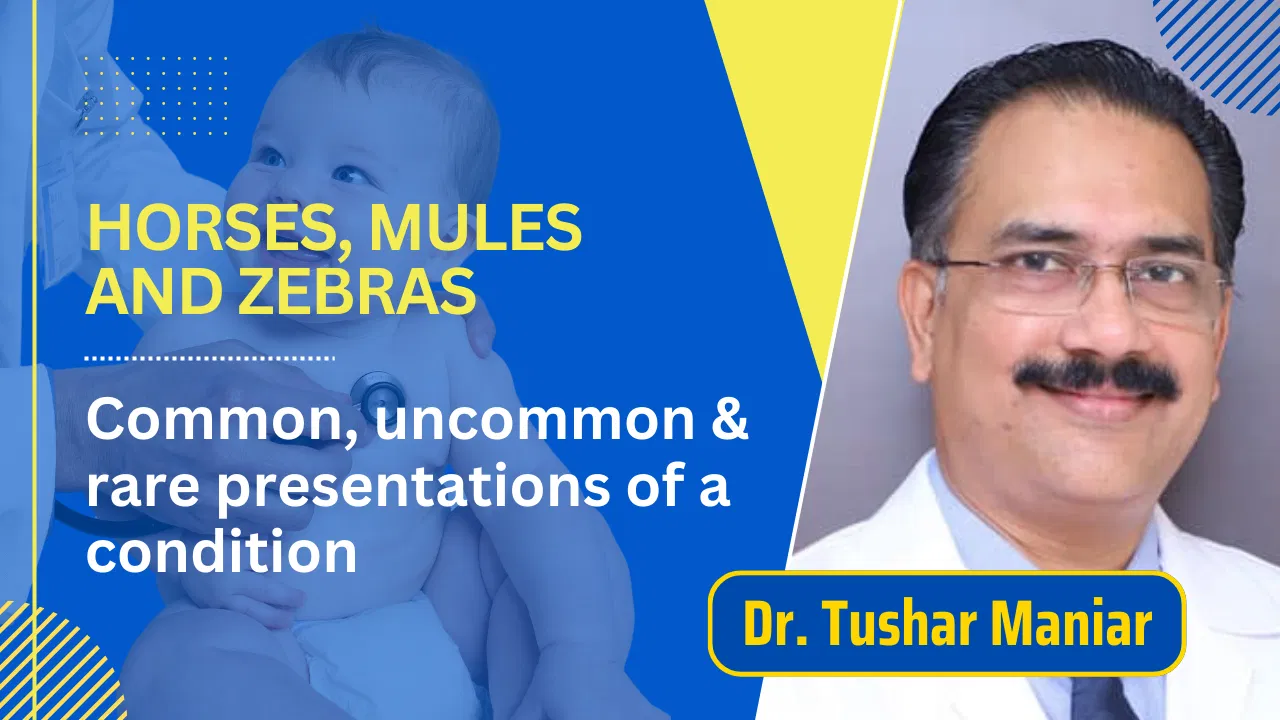 Horses, Mules and Zebras : Common, uncommon and rare presentations of a condition.