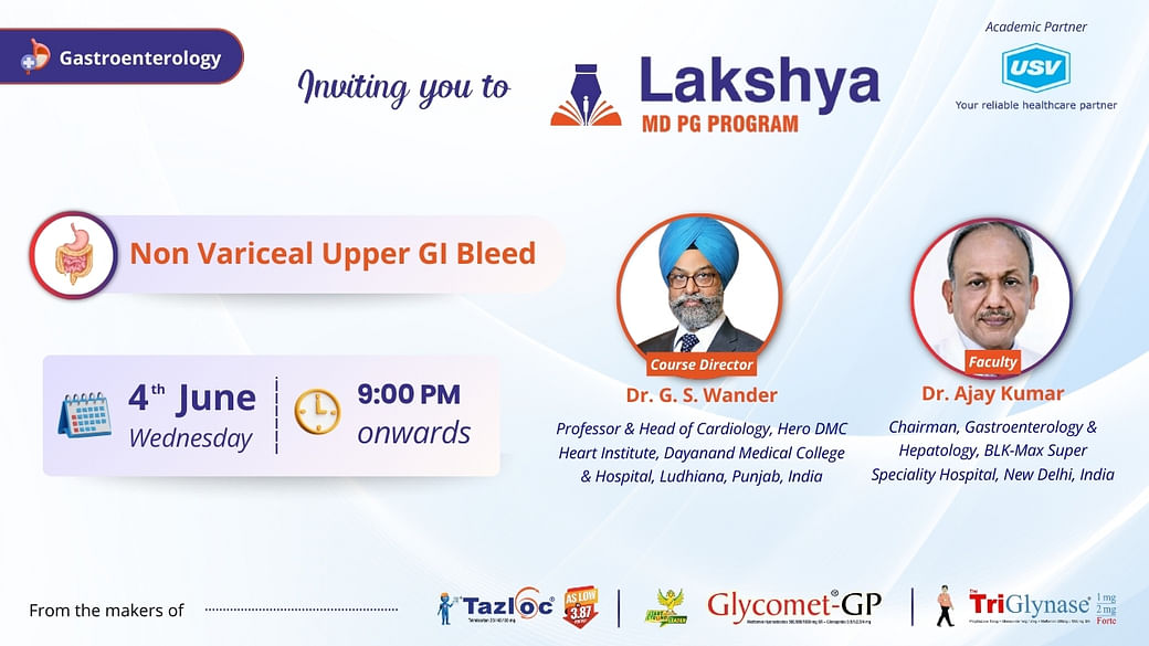 Lakshya MD-PG Program: Non Variceal Upper GI Bleed